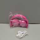 iClever BTH22 Kids Bluetooth Headphones, 60H Play Time, 74/85 dBA Safe Volume, Bluetooth 5.4, USB C, Over Ear Kids Headphones Wireless with Mic AUX Cord for iPad/Tablet/Travel, Blossom Pink