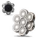 UPTARD Head Shaver Replacement Heads, 7D Rotary Blades, Silver, Men's Electric Shaver Replacement Heads, 7 Pieces