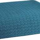 Belizzi Home 100% Cotton Bed Blanket, Breathable Bed Blanket Full - Queen Size, Cotton Thermal Blankets Full - Queen, Perfect for Layering Any Bed for All Season, Teal Green (Queen (90 in x 90 in))