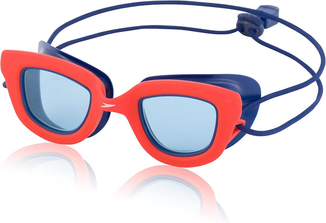 Speedo Kids' Swim Goggles Sunny G Ages 3-8 (Speedo Red/Cobalt)