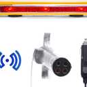 Master Tailgaters 19" Wireless Trailer Tow Light Bar | Ultra Bright LED | Multi Functional Signal Lights | Sturdy Magnetic Mount | 48 Feet Range | 4 Pin Round Hitch Transmitter