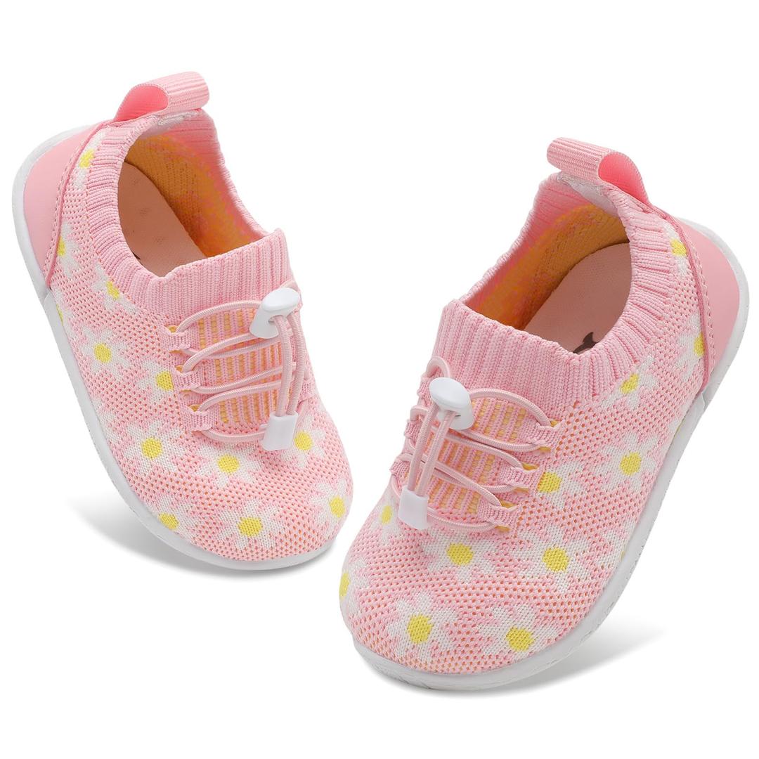 FEETCITY Unisex Baby Shoes Boys Girls Toddler Sneakers Slip On Infant First Walking Shoes Crib Shoe
