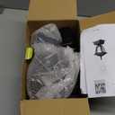 Dynaming Solar Flame Post Lights Outdoor, Solar Powered Lamps Fence Post Cap Lights, Flickering Flame LED Lantern Decorative Waterproof for Garden Deck Patio, Fit 4x4, 5x5 or 6x6 Wooden Posts, 2 Pack (Black)