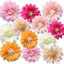 2 x 12pcs 8in10in Paper Flowers Decorations Paper Pom Poms Tissue Paper Flowers | Hanging flowers Wall Backdrop Wedding Party Flower Decorations DIY Art Craft Blooms For Birthday Events Decorations