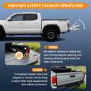 2 x Tailgate Anti-Theft Lock Fit for Toyota Tacoma 2016-2023, Truck Bed Tailgate Locks Protector Compatible with Toyota Tacoma Accessories 2023-2016（Metallic）