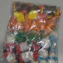 Vinsot 96 Pcs Easter Rubber Ducks Bulk Candy Colorful Cruise Bath Toys for Kids, Easter Basket Stuffers, Egg Hunt Fillers, Birthday Party Favors Gift (Christmas)