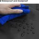 Upright Vacuum Cleaner Storage Bag 420D PVC Dustproof and Waterproof Cleaner Protective Black Cover