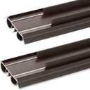 2PCS 36" Bubble Brown Pre Cut Kerf Door Sweep Kit 1-3/4" Wide Weatherstrip