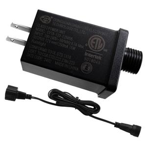 Replacement Yard Inflatable Adapter,with Extension Cord 12V15W Class 2 Power Supply 60hz Waterproof Ip44 Low Voltage Transformer US Plug for Christmas Thanksgiving Inflatable String Light Decorations