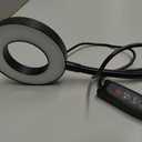 Foneso Desk Lamp Clip on Light, 48 LED USB Lamp with 3 Color Modes 10 Brightness Levels, 360 Flexible Gooseneck Eye Protection Bed Night Light for Reading, Makeup, Craft (Black)