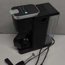 Single Serve Coffee Maker with Built-in Detachable Milk Frother, Iced and Hot Coffee Machine for K Cup & Grounds, 40oz Removable Water Reservoir, 6 Cup Sizes, Fits 7.3" Travel Mug, Black