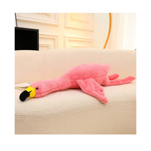 XQEYNT Pink Flamingo Plush Pillow Stuffed Animal  34 Inch Ultra Soft & Cute Flamingo Gift, Huggable Stress Relief for Bedroom, Office, Car, for Kids, Adults, Girls（Pink）