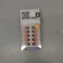 BTArtbox Press On Nails Short Almond - Tortoise Shell, Winter French Tip Press On Nails, Soft Gel Fake Nails Brown, Reusable Glue On Nails with Nail Glue in 16 Sizes, 32 Stick On Nail Kit