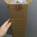 LazBlinds No Tools No Drill Cordless Bamboo Roman Shades, Light Filtering Window Treatment, Roll Up Bamboo Blinds for Windows 27'' W x 64'' H, Brown