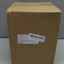 D2scrma 122oz Airtight Glass Square Storage Canister with Bamboo Lid Set of 1 (3600ml) Gallon Glass Jars Large Kitchen Canister for Sugar, Flour, Cookies and Coffee beans (‎with Black Lable)