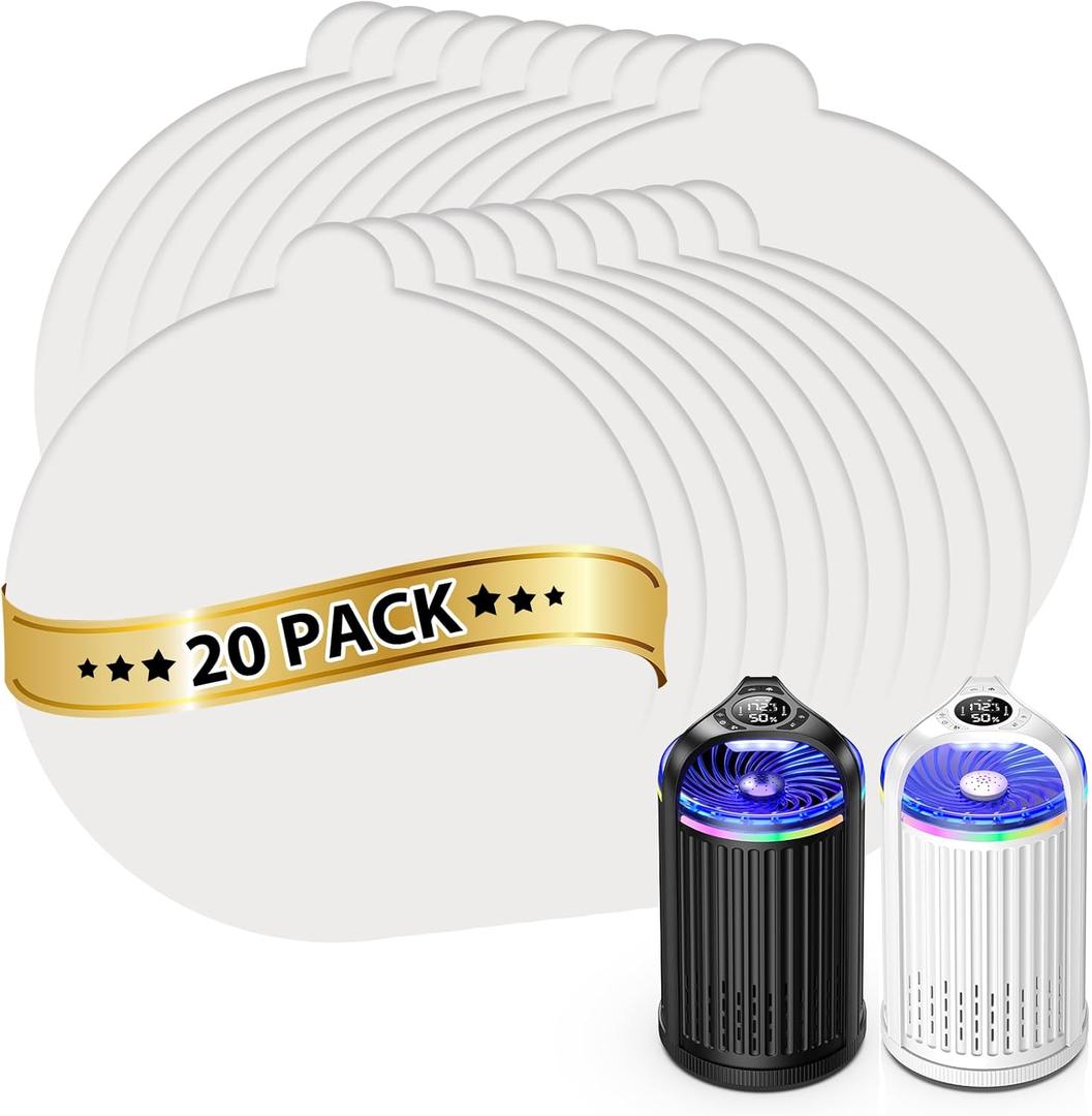 Flying Insect Traps Indoor for Fruit Flies, Moths, Fungus Gnats, Mosquitos Refill Pack of 20