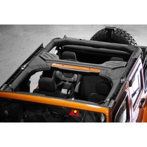 Rugged Ridge Roll Bar Cover for Jeep Wrangler - Fits 2007-2018 Jeep Wrangler JKU 4-Door - Easy Installation & Zipper Attachment - Hook & Loop Attachment - Polyester
