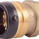 SharkBite 1-1/2 Inch FNPT Adapter, Push to Connect Brass Plumbing Fitting, PEX Pipe, Copper, CPVC, PE-RT, HDPE, UXL114140F