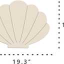 Shell Shape Diatomite Stone Bath Mat Shower Mat Quick-Dry, Non-Slip, Easy to Clean for Bathroom Floor