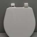 Little2Big Toilet Seat with Built-In Toddler Potty Training Seat, Slow Close, Easy to Install, Made in USA, ROUND, White