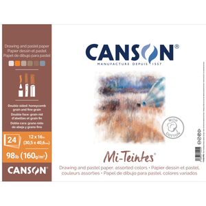 Canson Drawing Pad Mi-Teintes, 12"X16"