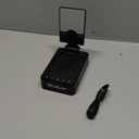 TechGlow Foldable Cellphone Stand with Bluetooth Speaker and Charging Function Birthday Gifts for Men Women Mother Father Boy Girl Teens Cool Tech Gadgets (Black)