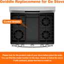 WB31X24738 Griddle Replacement for ge Appliance Gas Range Fits WB31X24998, 9 19-1/2 inch Food Grade Nonstick Ge Stove Cast Aluminum Center Griddle, Replaces 4322558,AP5986291,PS11725207