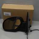 Side View Mirror Replacement Fit for 07-13 Chevy Silverado 1500 2500 3500 HD GMC Sierra 1500 2500 GMC Yukon/Yukon XL 1500 Power Heated Manual Folding Driver Side Mirror