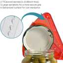Jar Opener for Weak Hands, Dual-Layer Multifunctional Jar Opener Gripper, Bottle Openers for Seniors, Kitchen Gadgets, Non-Slip Jar Openers for Seniors, Arthritis, Lid Opener, Mothers Day Gifts (Red)