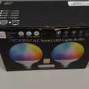 ILC G120 LED Large Globe Light Bulbs 15W, Compatible with Alexa Hub Required, 4.72 inch, Color Changing, CCT Color Temprature Turnable 2700K-6000K, CRI>95+, 150W Equivatlent, E26 Base (2 Pack)