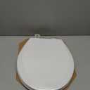 BEMIS 500EC 390 Toilet Seat with Easy Clean & Change Hinges, 1 Pack Round, Cotton White