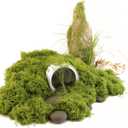 Light Green Moss for Crafts Artificial Moss Decorative for Glass Vase Filler Wedding/Christmas/Fairy Party/Indoor Planters/DIY Rainforest Model/Table Centerpieces (2.1 OZ)