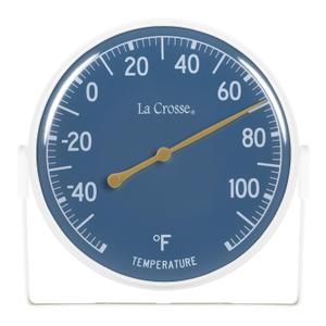La Crosse 104-1512BL-TBP 5 inch Blue Dial Bracket Thermometer