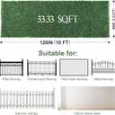 Luyue Boxwood Roll Panels 40 X 120 in(33.33 sqft), Artificial Grass Wall Rolls Artificial Ivy Privacy Fence Wall Screen Boxwood Hedge Panels Greenery Backdrop for Patio Balcony Fence Privacy Covering