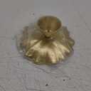 NIKKY HOME Vintage Ring Holder Jewelry Dish, Flower Shaped Trinket Display Decorative Metal Tray Classy Birthday Christmas Gifts for Women Girls, White