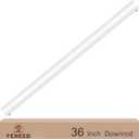 36 Inch Ceiling Fan Downrod, 1" Diameter White Ceiling Fan Extension Rod (No Threads),Universal Down Rods for Ceiling Fans,Easy Installation