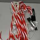 Joiedomi 12 Pcs Christmas Candy Cane Pathway Markers Lights, 16 Stakes Lights with Warm White, Waterproof Outdoor Decorations for Xmas Indoor and Outdoor Decorations Yard, Walkway, Lawn, Garden