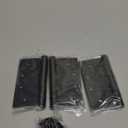 goldenwarm 3 Pack 4 x 4 Inch Ball Bearing Door Hinges Heavy Duty Stainless Steel Exterior Door Hinges with Square Corners Matte Black Smooth & Quiet with Non-Removable Pin