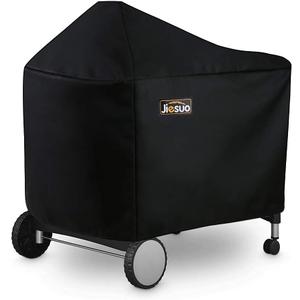BBQ Grill Cover for Weber Performer Deluxe Charcoal: Heavy Duty Waterproof 22 Inch BBQ Cover for Weber Performer Charcoal Grills (7152)