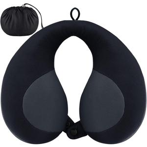 INFANZIA Kids Chin Supporting Travel Neck Pillow, Helps Support Head and Neck, Comfortably Designed for Head, Neck, and Chin Support - Ideal for Toddlers and Children,Black