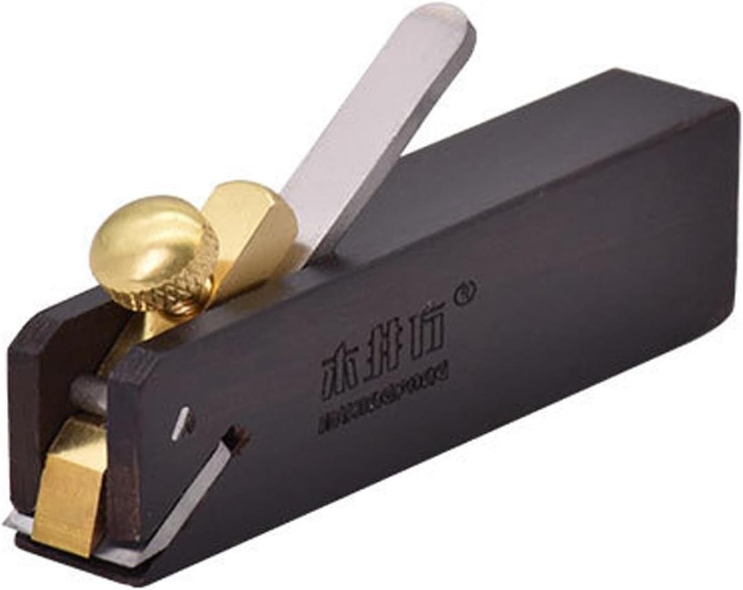 Mini Wood Planer Hand Tool, Pocket Plane, Tiny Ebony Plane for Wood,Small Hand Plane Wood Planer Woodcraft Tool, Perfect for Woodworking, Trimming, Surface Smoothing (C Plane)