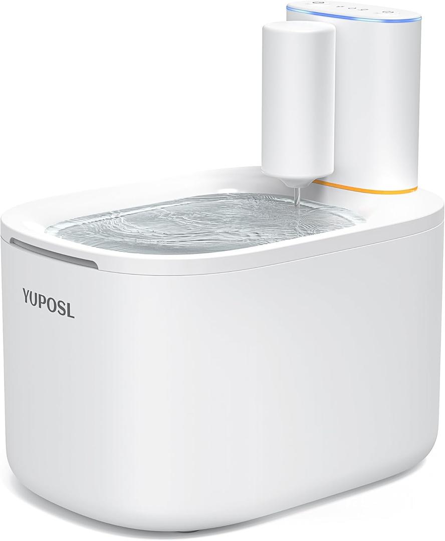 Cat Water Fountain - Wireless and Battery Operated 118oz/3.5L Large Capacity for Cat, Ultra Quiet Water Fountain for Multiple Pets, with Replacement Filters, Easy to Clean, Also for Dogs