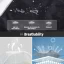 baleaf Men's Rain Jacket Water Resistant Hiking Windbreaker Packable Running Golf Gear Hood Raincoat Reflective (L)