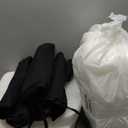 AAAAAcessories D-Shaped Chair Cushions, 2" Thick Dining Chair Pads with Ties and Removable, Machine-Washable Cover, 17" x 16", Set of 6, Black