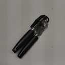 Safring Can Opener Manual, Handheld Strong Heavy Duty Stainless Steel Can Opener, Comfortable Handle, Sharp Blade Smooth Edge, Can Openers with Multifunctional Bottle Opener (Black)