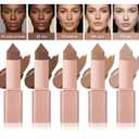 Contour Stick with Precision Triangle Tip Face Sculpting Creamy Bronzer Stick for Jawline Nose Shading for Defined Look Easy Blend Smooth Finish (Color 05)