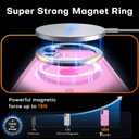 TAURI for iPhone 16 Plus Case, Compatible with MagSafe [Not-Yellowing] with Screen Protectors, Military-Grade Protection, Slim Magnetic Case for 16 Plus 6.7", Pink