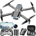 Drone with Camera 1080P HD FPV Foldable Drone for Adults and Beginners, RC Quadcopter with Carrying Case, One Key Take Off/Land, Optical Flow Positioning, 360° Flip,3 Speed Mode,Waypoint Fly Dark Grey