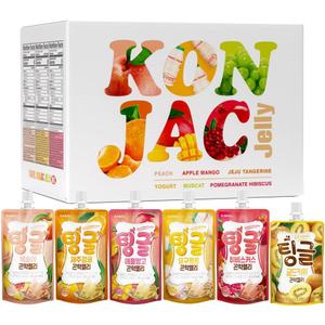 Rawel Thingle Delicious Konjac Jelly Renewed Mix Package / 18packs (Mix) / 6 Calories per Pouch/Sugar Free/Fruit Flavor with Low carb/Drinkable Zero Sugar Dessert (EXP 10/22/26)