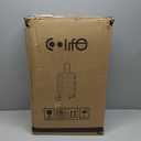 Coolife Luggage Suitcase Carry on Hardside PC+ABS Spinner TSA Lock Telescopic Handle (black)